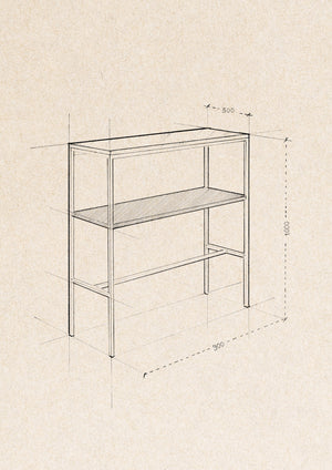 BOMO metal console table WOPKO 