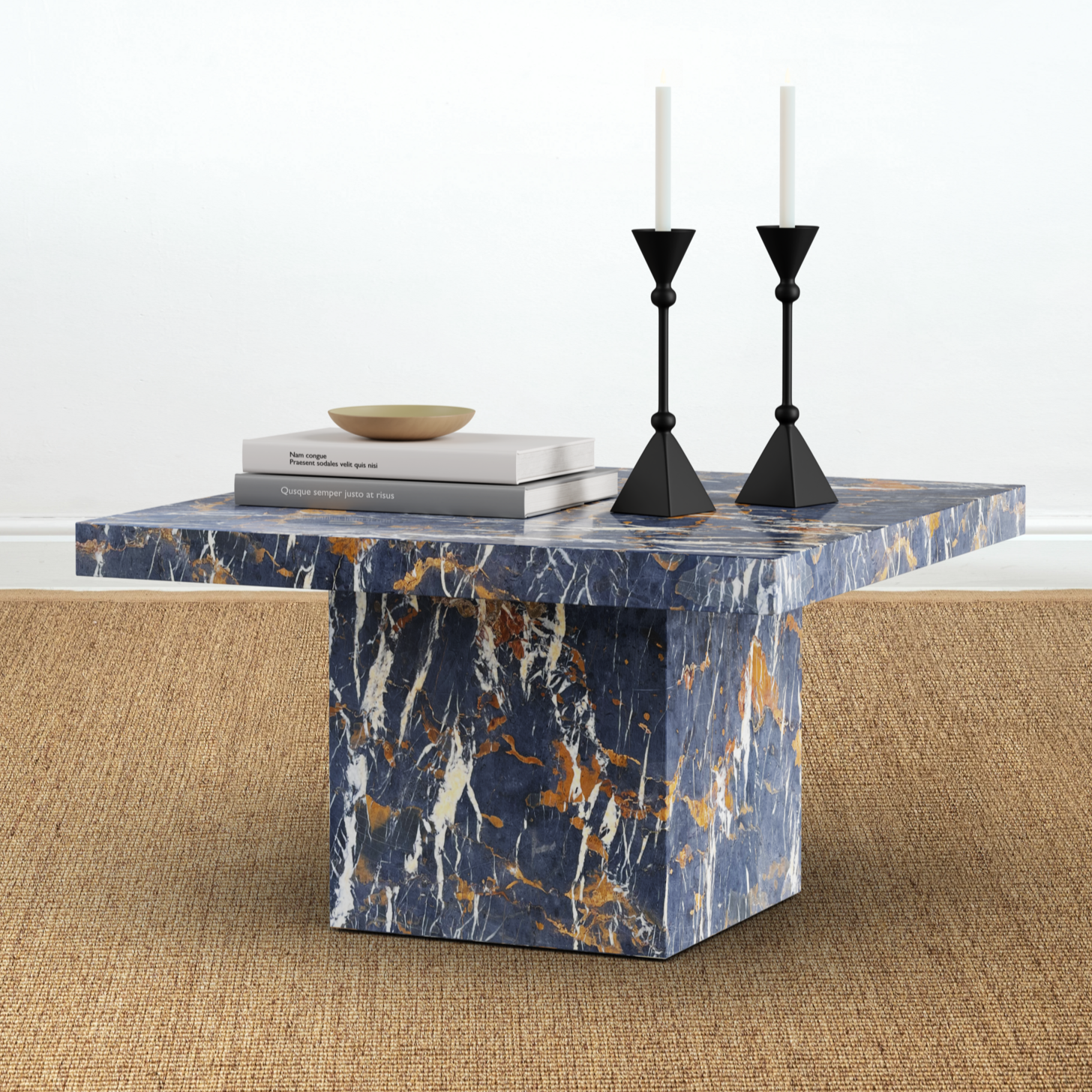 BOMO COFFEE TABLE MARBLE BLOCK KUBO