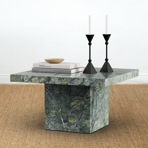 BOMO COFFEE TABLE GREEN MARBLE KUBO