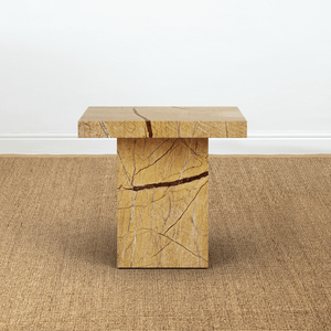 BOMO SIDE TABLE KUBITO GOLD MARBLE