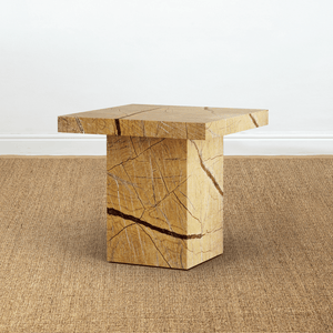 BOMO SIDE TABLE KUBITO GOLD MARBLE