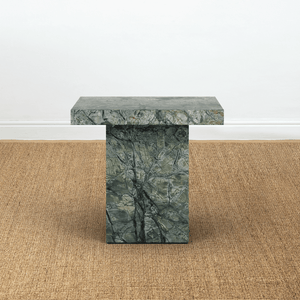 BOMO SIDE TABLE KUBITO GREEN MARBLE