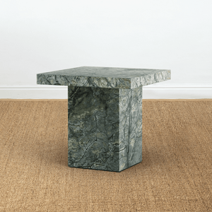 BOMO SIDE TABLE KUBITO GREEN MARBLE