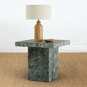 BOMO SIDE TABLE KUBITO GREEN MARBLE