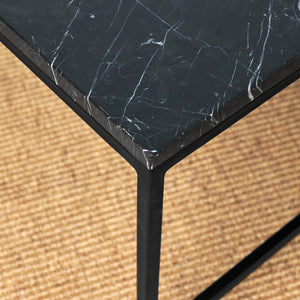 BOMO SQUARE EDGE BLACK MARBLE