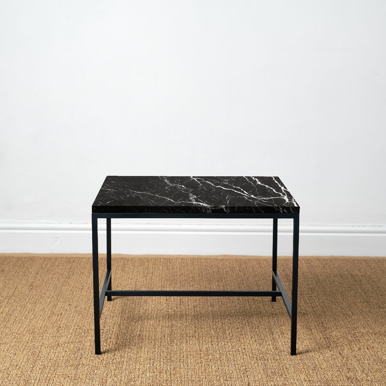 BOMO CHARLES SIDE TABLE BLACK MARBLE