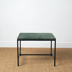 BOMO CHARLES SIDE TABLE GREEN MARBLE