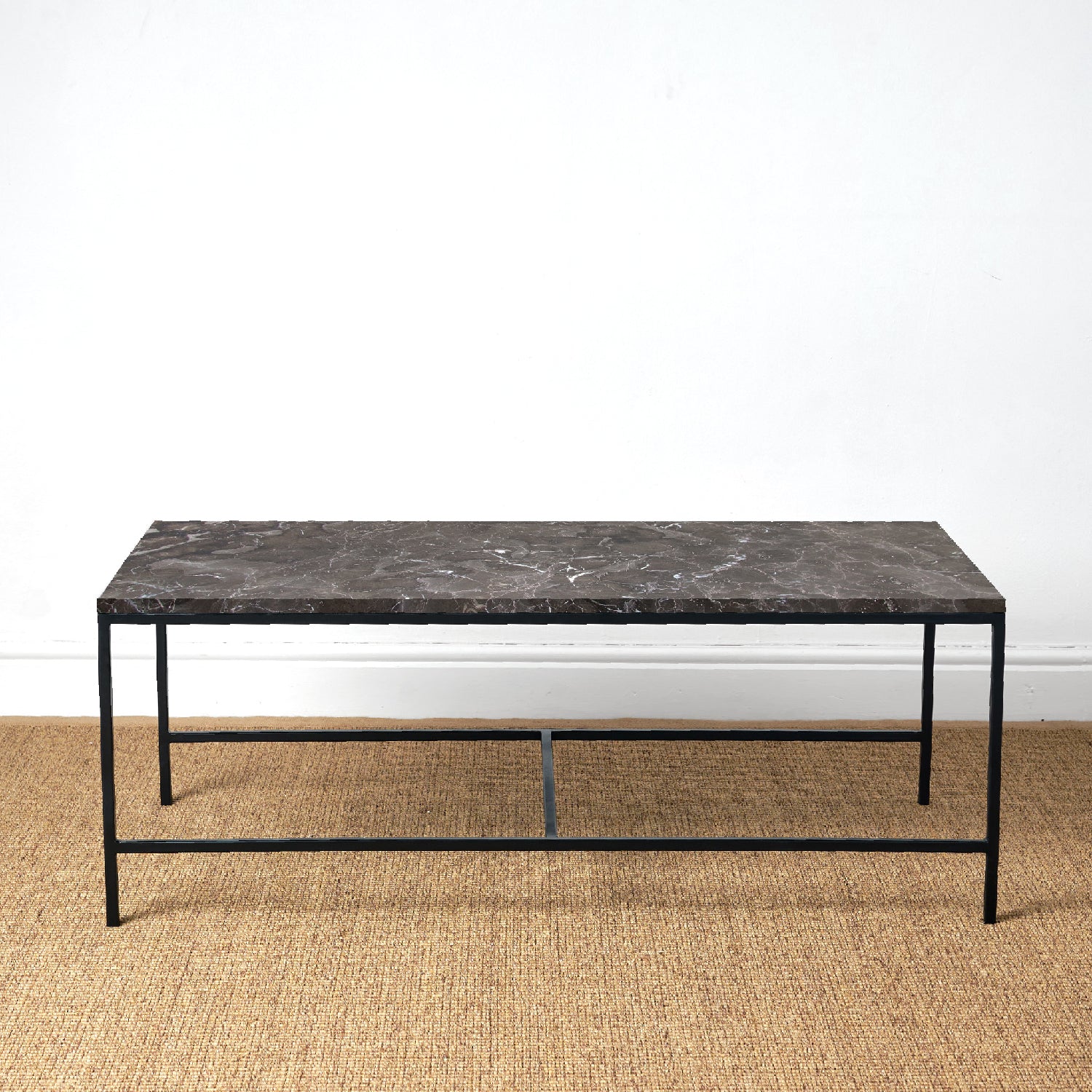 BOMO COFFEE TABLE IGGY BROWN MARBLE