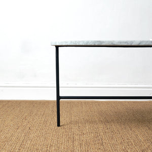 BOMO OVALE COFFEE TABLE LOULOU WHITE MARBLE