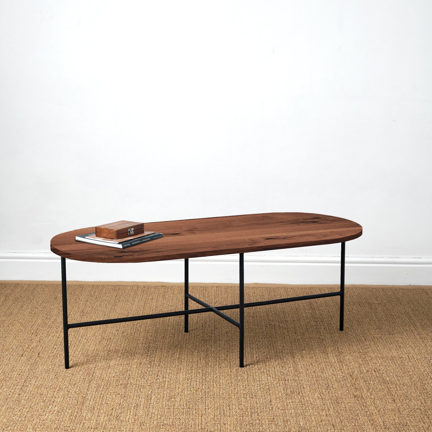 BOMO OVALE COFFEE TABLE LOULOU OAK WOOD