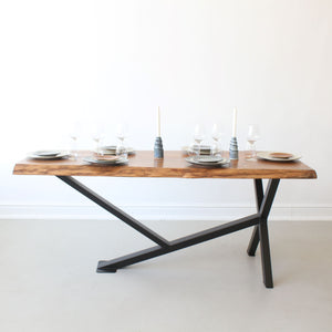 BOMO METSI LIVE EDGE DINING TABLE