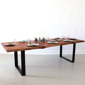 ROSE BOMO CALIFORNIAN RED WOOD DINING TABLE